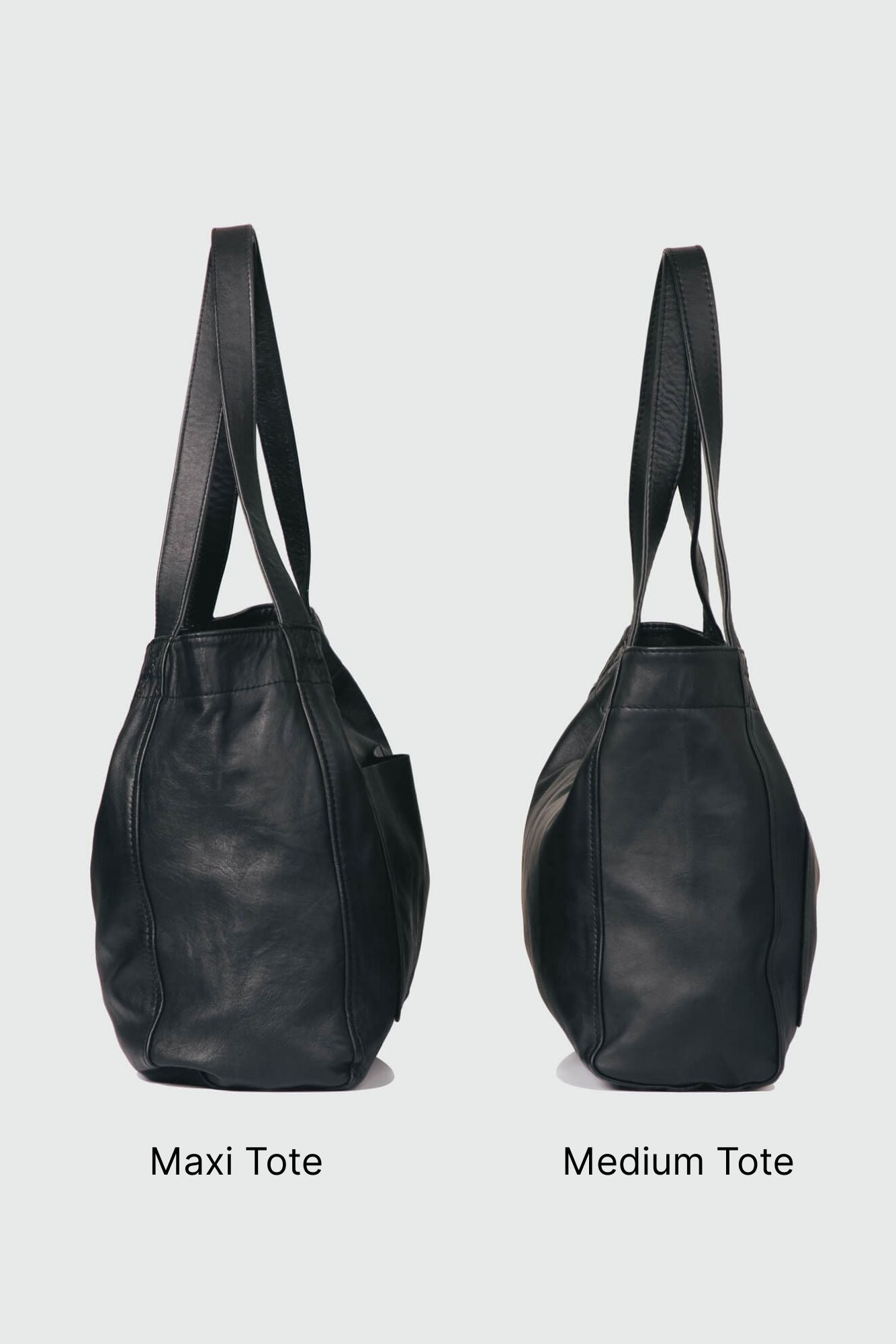 Soft Leather Medium Tote Cognac