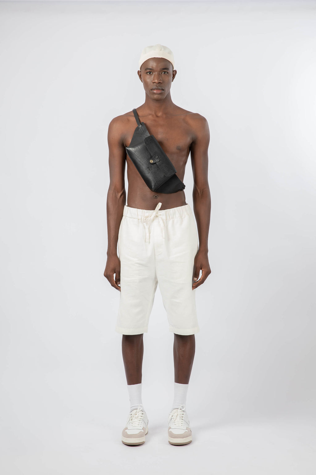 Leather Belt Bag Black